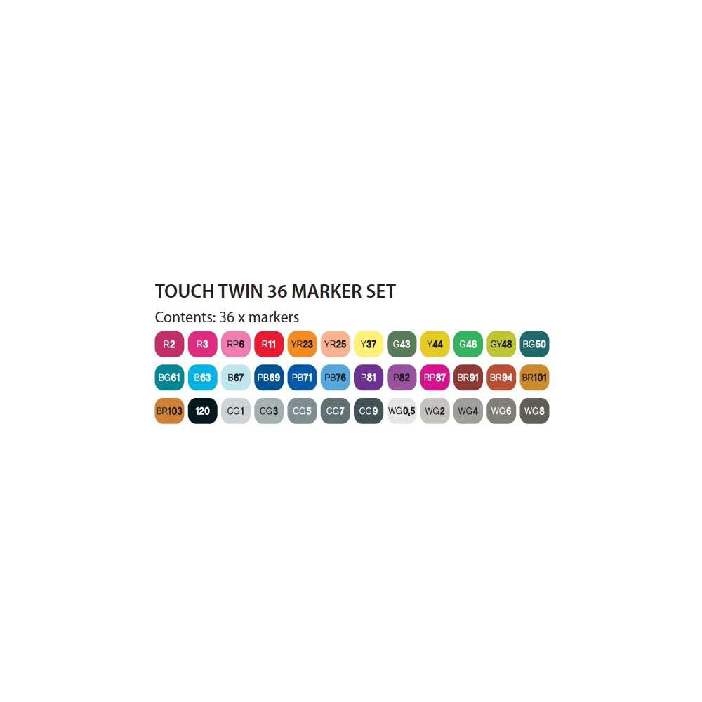 Touch Twin Marker 36er Set 