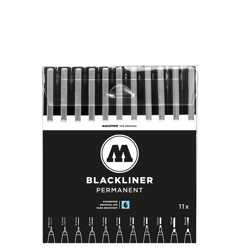 Conjunto completo Molotow Blackliner