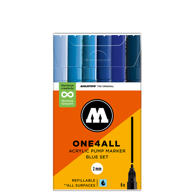 Molotow One4All 127HS Blue Set